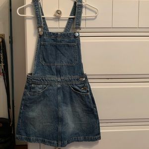 Brand New denim overall skirt!